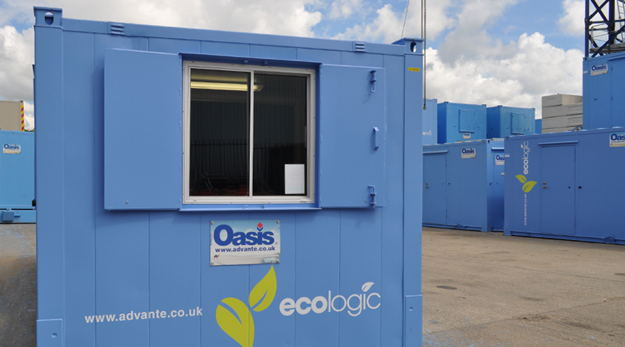 Oasis EcoLogic welfare units in Basildon Depot