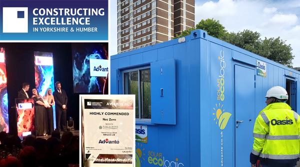 Humber Netzero Highly Commended 'Net Zero' at Constructing Excellence Awards