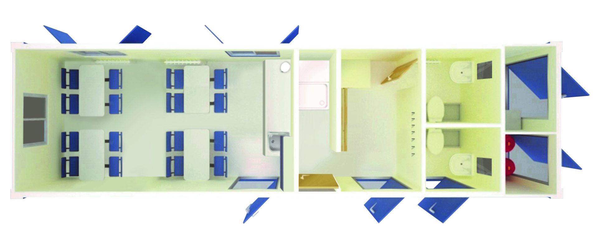All-In-One Shower Options: Oasis Welfare Units - Advante