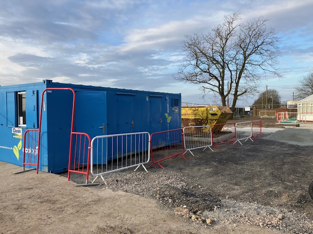 Oasis welfare unit on hire at Hill's Foundation 200 poject